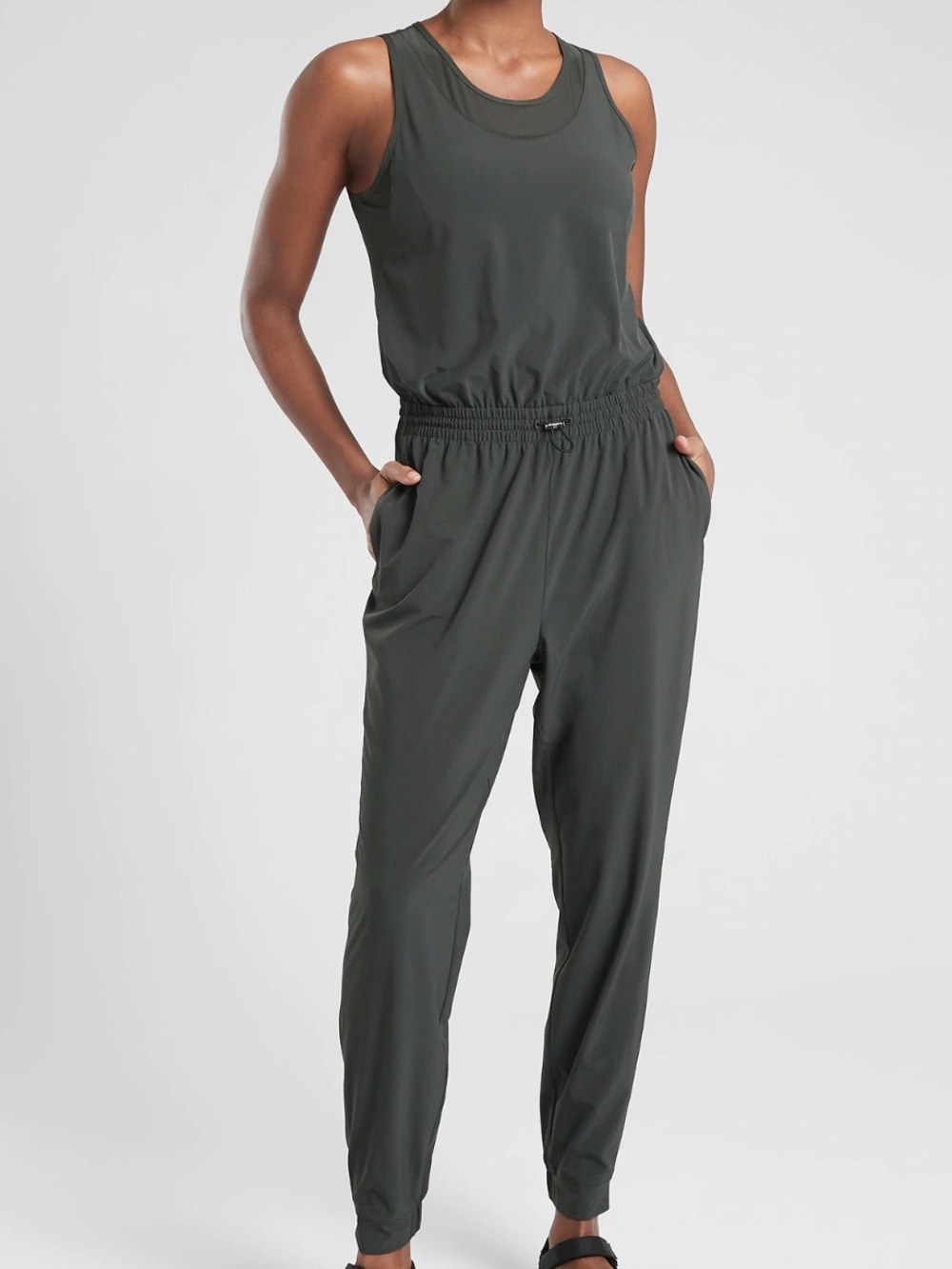 Athleta Hillside Scoop-Neck Sleeveless Jumpsuit
